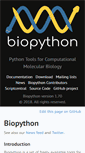 Mobile Screenshot of biopython.org